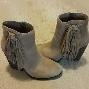 Fringe booties
